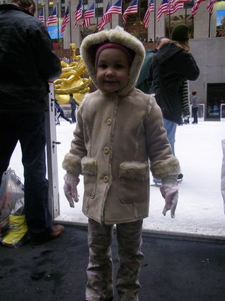 Abella going Ice Skating at Rockefeller Center