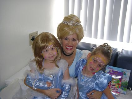 Abella, Cinderella, and Jillian having a Magical time at CHLA