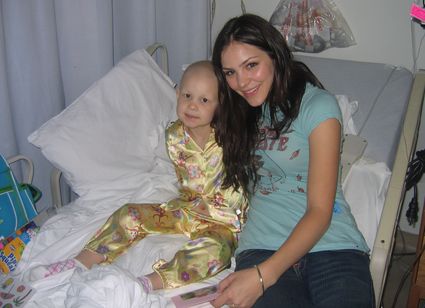 Katherine McPhee's sincere visit at CHLA